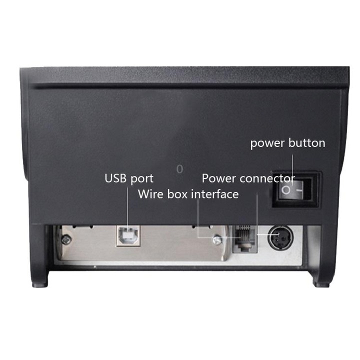 Xprinter XP-76IIH Dot Matrix Printer Open Roll Invoice Printer, Model: Parallel Port(UK Plug)