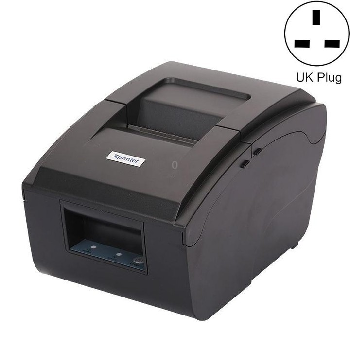 Xprinter XP-76IIH Dot Matrix Printer Open Roll Invoice Printer, Model: Parallel Port(UK Plug)