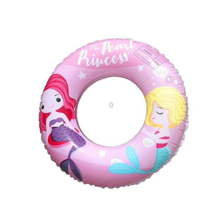 Cartoon Mermaid Pattern Thickened PVC Children Swimming Ring, Size:60