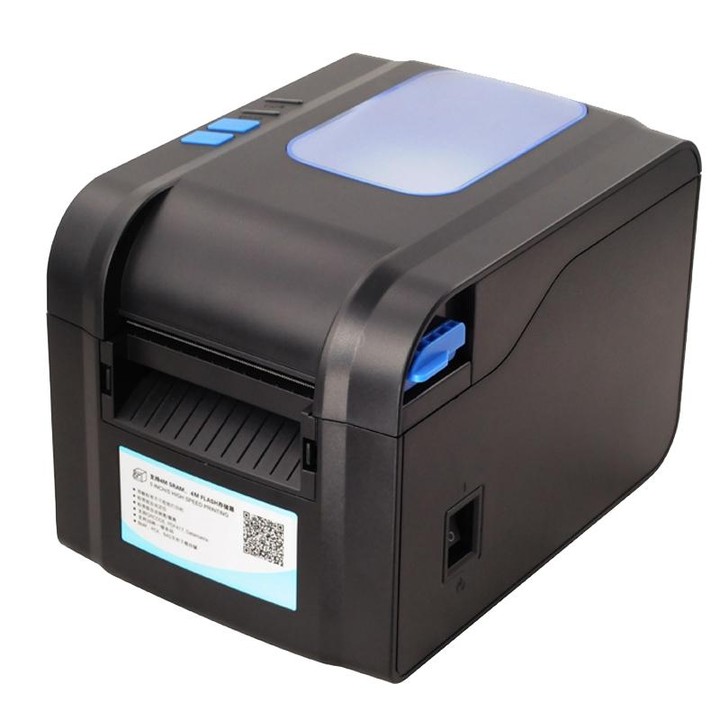 Xprinter XP-370B Barcode Printer Self-adhesive QR Code Printer Label Clothing Tag Thermal Ticket Machine(UK Plug)