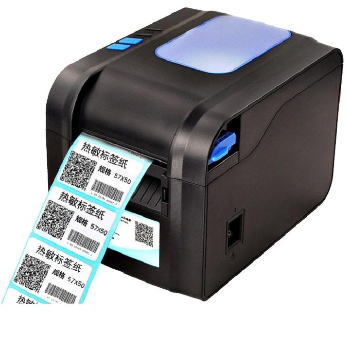 Xprinter XP-370B Barcode Printer Self-adhesive QR Code Printer Label Clothing Tag Thermal Ticket Machine(UK Plug)