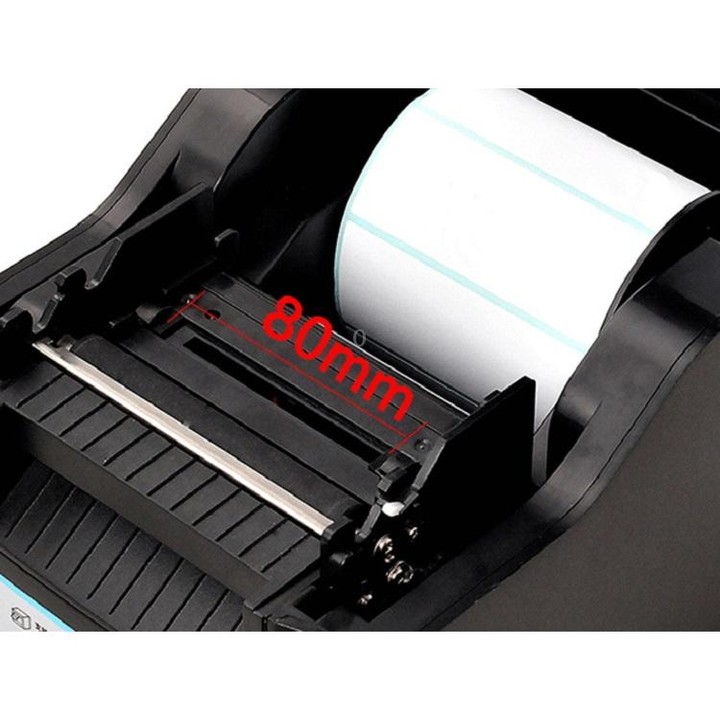 Xprinter XP-370B Barcode Printer Self-adhesive QR Code Printer Label Clothing Tag Thermal Ticket Machine(EU Plug)