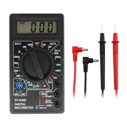 DT-830B Handheld Digital Multimeter Ammeter Voltmeter Digital Display Universal Tester Meter(Black)