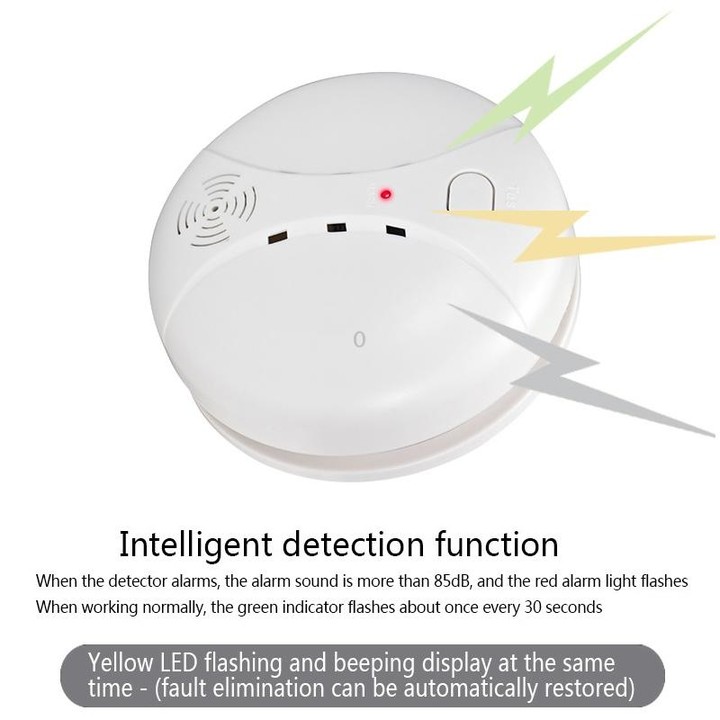 ZC-S004 Wireless Fire Sensor Protection Smoke Detector Home Security Alarm Systems