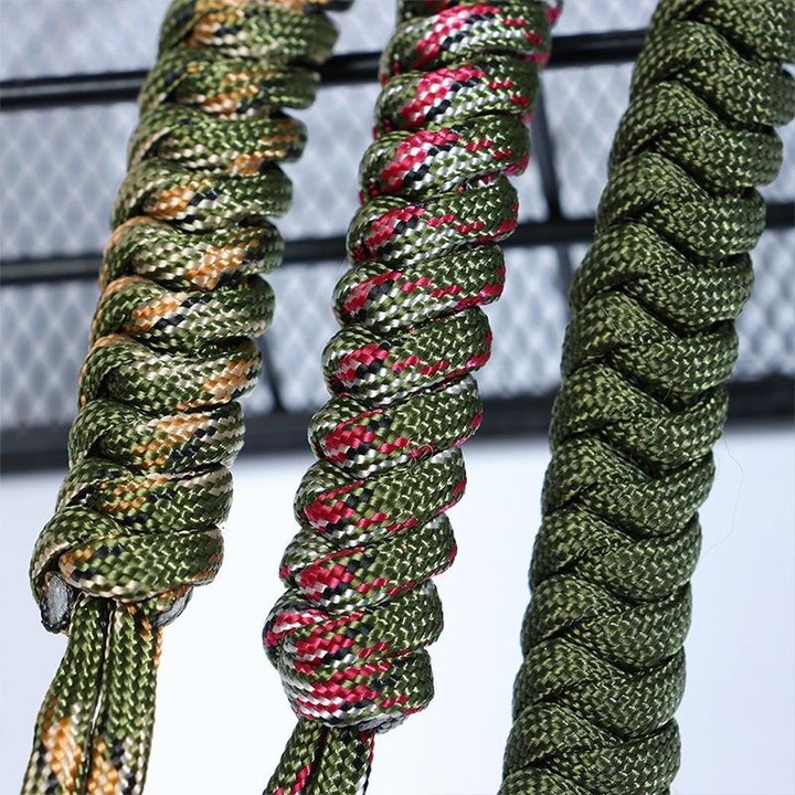 Outdoor Security Protection Black Monkey Fist Steel Ball Bearing Self Defense Lanyard Survival Key Chain(ACU camouflage)