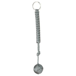 Outdoor Security Protection Black Monkey Fist Steel Ball Bearing Self Defense Lanyard Survival Key Chain(ACU camouflage)
