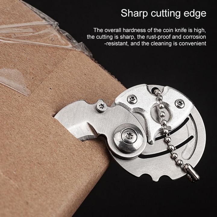 Portable Mini Folding Blade Knife Pocket Small Outdoor Military Survival Knifes Keychain Multitool Self Defense(Red)