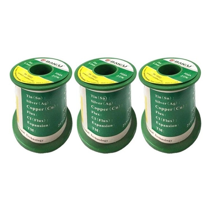 BAKU High-purity Low-temperature Solder Wire 63 Degrees Celsius No-clean Tin Wire(BK-10005 0.5mm)
