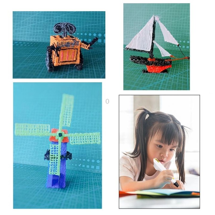 3D Printing Pen Children Toy Art Doodle Pen, Specification:USB+EU Plug