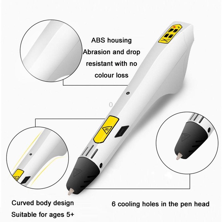 3D Printing Pen Children Toy Art Doodle Pen, Specification:USB+UK Plug