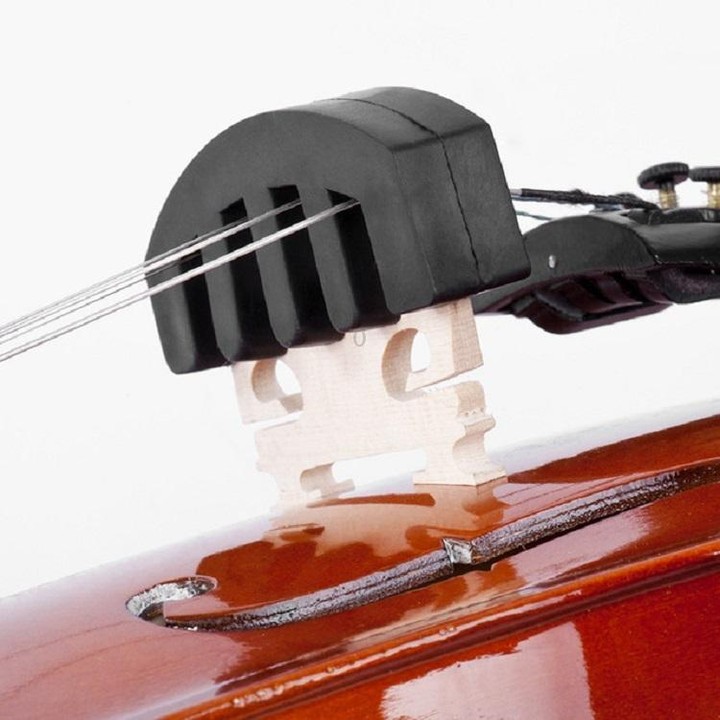 10 PCS Silicone Silencer Mute Equipment Sourdine for Violin(Red)