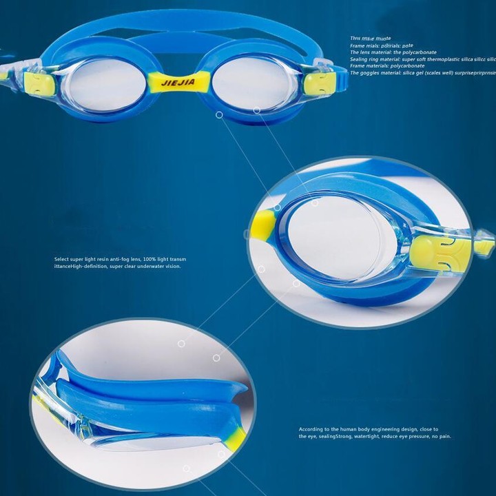 JIEJIA J2670 Silicone Swimming Goggles for Children(Pink)