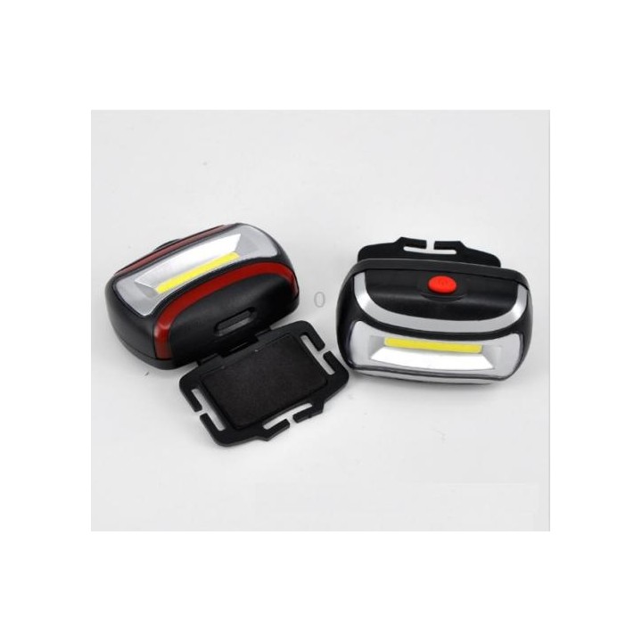 2 PCS 3W Portable Mini COB LED Headlamp Head Lamp Torch with 3 Lighting Modes