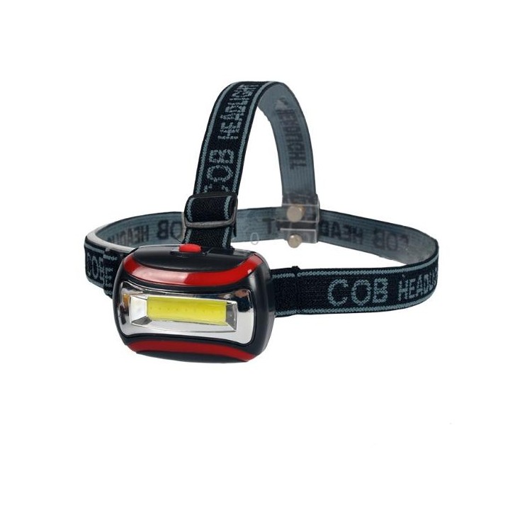 2 PCS 3W Portable Mini COB LED Headlamp Head Lamp Torch with 3 Lighting Modes