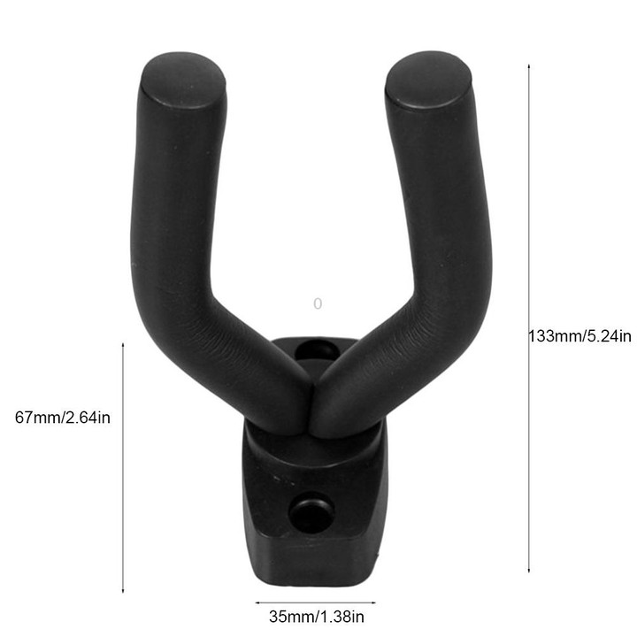 Metal Wall Hook for Guitar / Ukulele(Black)