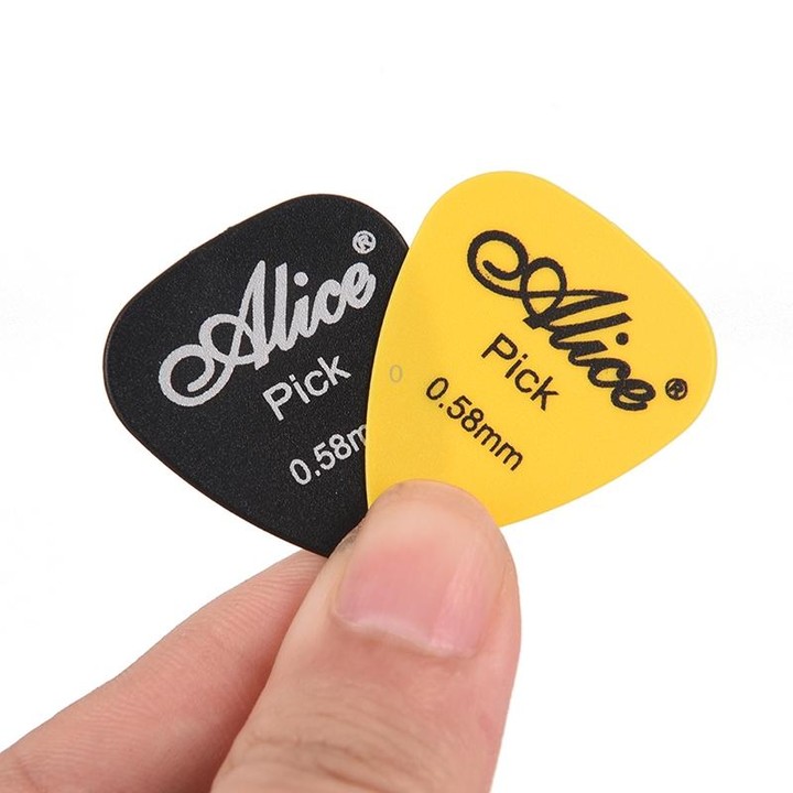 Alice 50 PCS ABS Electric Guitar Picks, Random Color Delivery, Surface:Mirror, Size:0.71mm