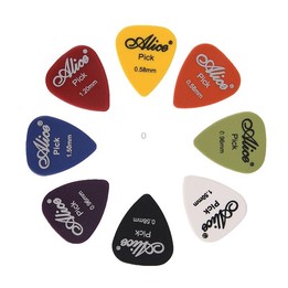 Alice 50 PCS ABS Electric Guitar Picks, Random Color Delivery, Surface:Mirror, Size:0.96mm