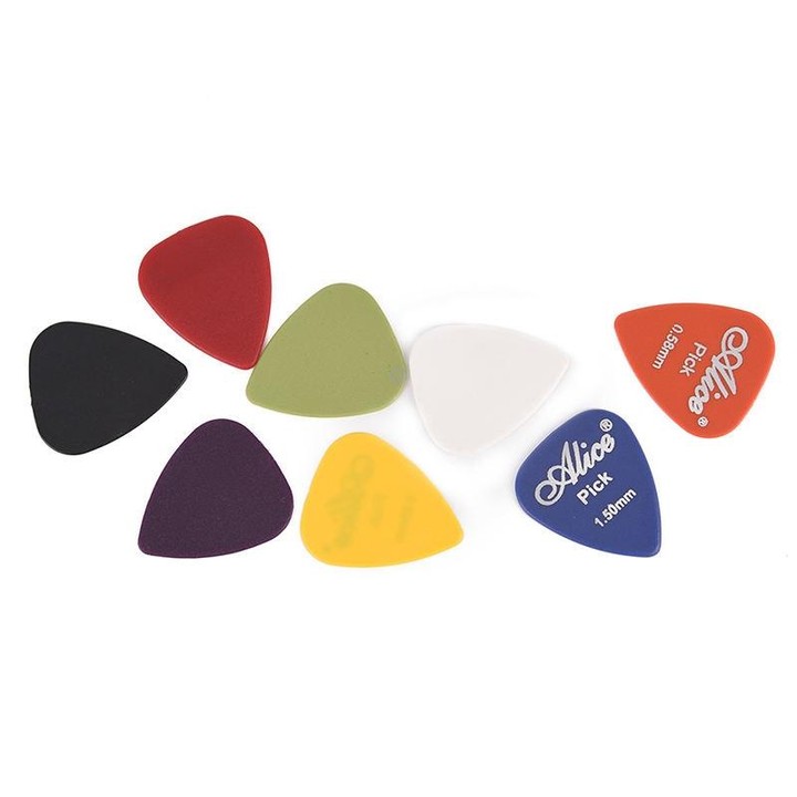 Alice 50 PCS ABS Electric Guitar Picks, Random Color Delivery, Surface:Mirror, Size:0.96mm