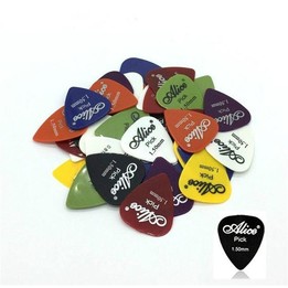 Alice 50 PCS ABS Electric Guitar Picks, Random Color Delivery, Surface:Frosted, Size:1.5mm
