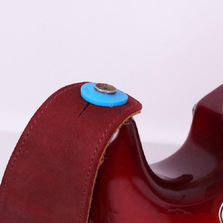 10 PCS No Word Version Silicone Guitar Strap Buckle Tail Stud(Blue)