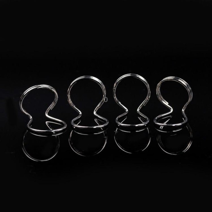 Metal Spring Ring Pick for Guitar(Silver)