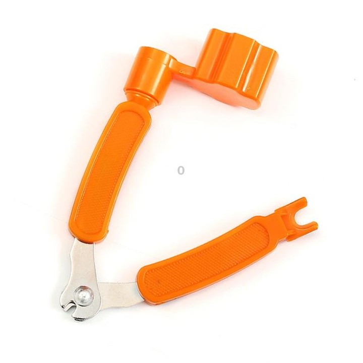 Guitar String Changing Tool Set String Trimmer Winding String Winding Three-in-one Clamp Guitar Accessories(Black Wihout Paper J