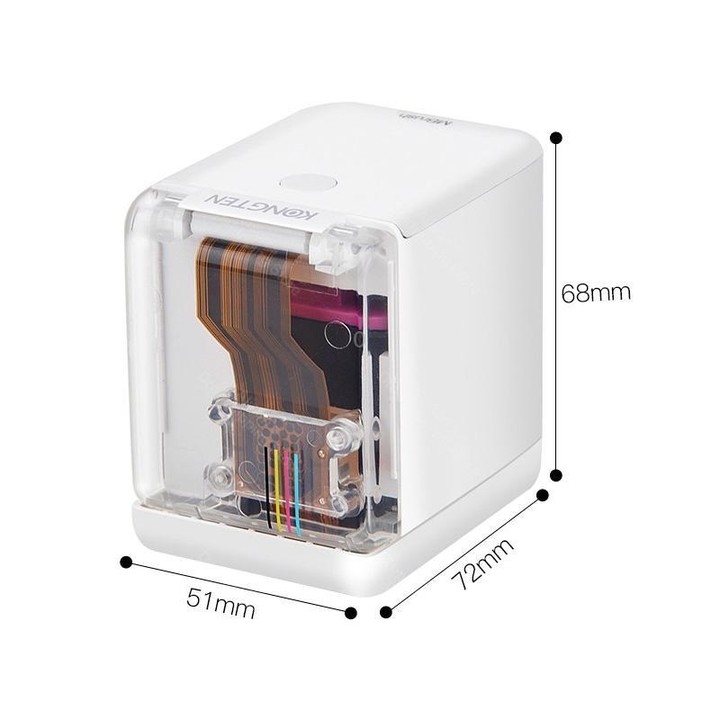 Mbrush Handheld Printer Custom Content Portable Full Color Inkjet Printer with Ink Cartridges