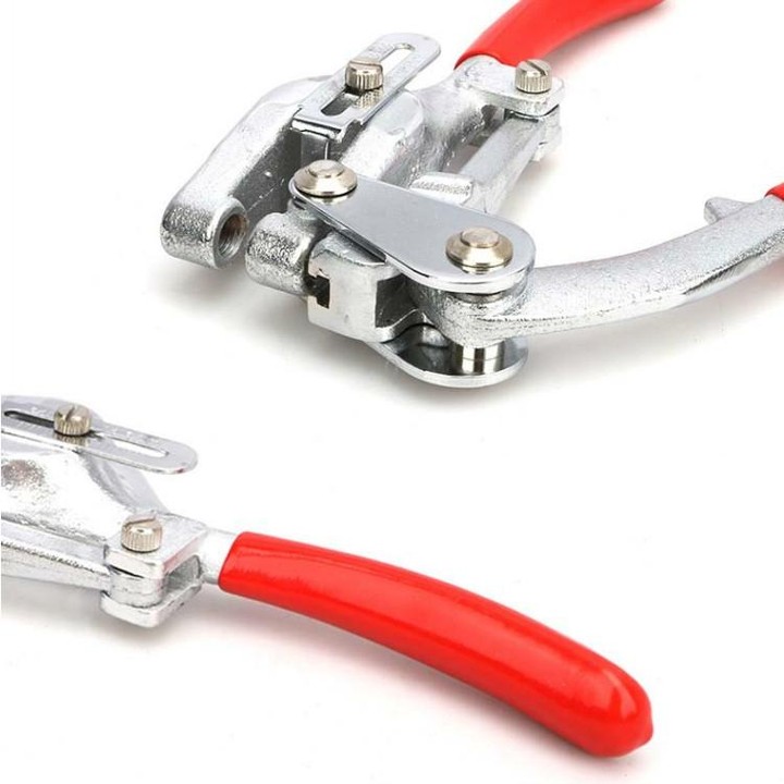 16 in 1 Stainless Steel Copper Aluminum Strip Iron Leather Plastic Manual Punching Pliers Punching Machine Set