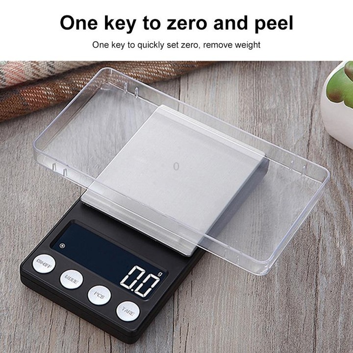 High-Precision Electronic Scale Mini Portable Jewellery Medicine Scale, Style:500g/0.1g