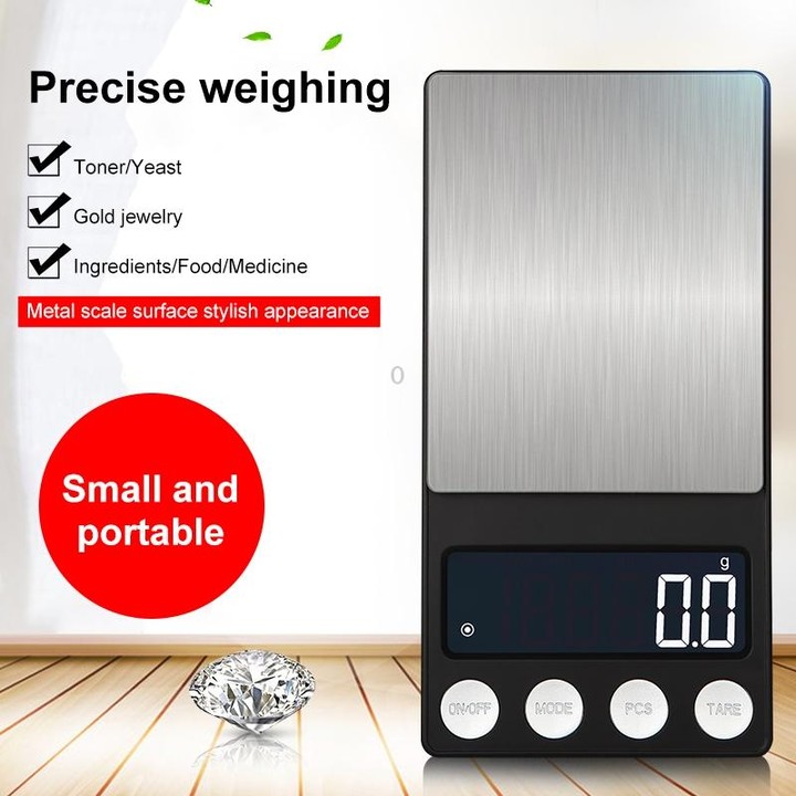 High-Precision Electronic Scale Mini Portable Jewellery Medicine Scale, Style:500g/0.1g