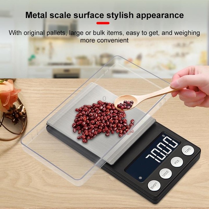 High-Precision Electronic Scale Mini Portable Jewellery Medicine Scale, Style:100g/0.01g