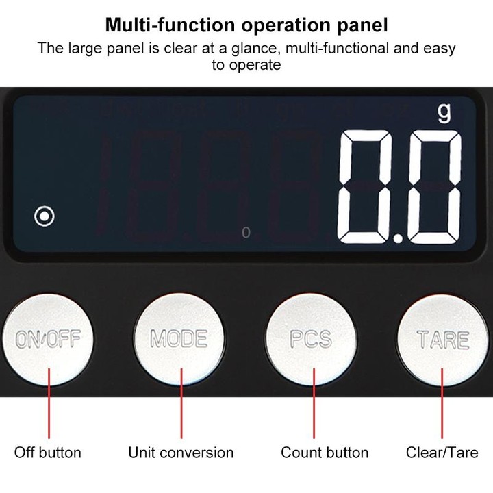 High-Precision Electronic Scale Mini Portable Jewellery Medicine Scale, Style:1000g/0.1g