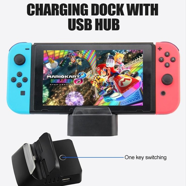Video Projection Converter Cooling Portable Charging Base For Switch, Color of the product: Keyboard and Mouse