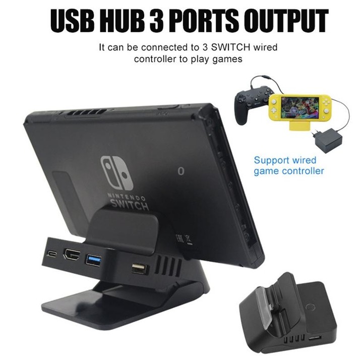 Video Projection Converter Cooling Portable Charging Base For Switch, Color of the product: Keyboard and Mouse