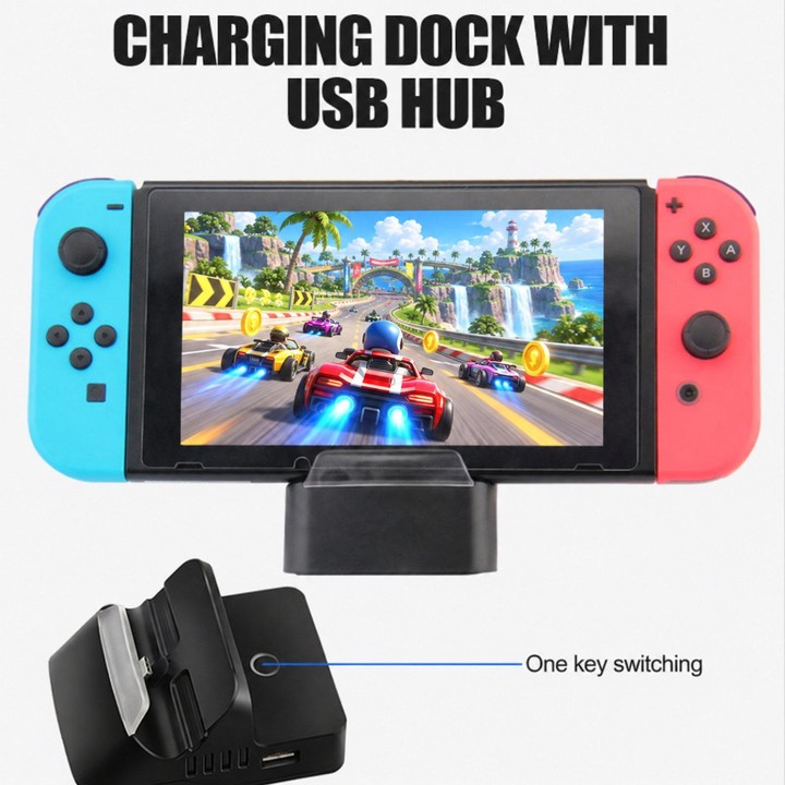 Video Projection Converter Cooling Portable Charging Base For Switch, Color of the product: Network Card