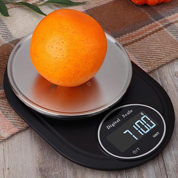 Home Kitchen Electronic Scale High Precision Stainless Steel Jewelry Scale, Style:Hemming, Specification:5kg/1g