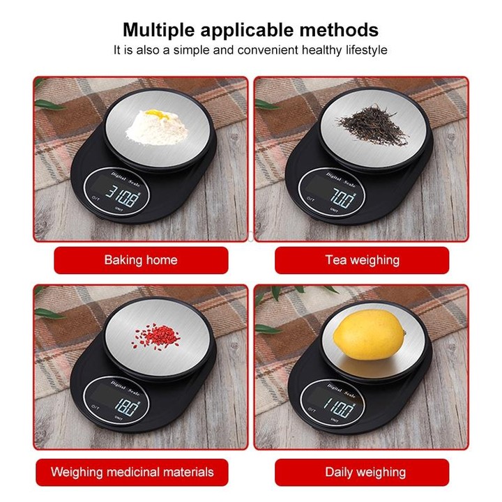 Home Kitchen Electronic Scale High Precision Stainless Steel Jewelry Scale, Style:Hemming, Specification:3kg/0.1g