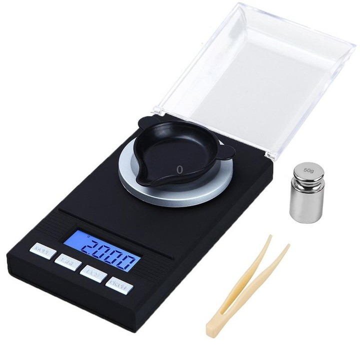10g/0.001g High-Precision Portable Jewelry Scale Mini Electronic Scale Precision Carat Electronic Scale