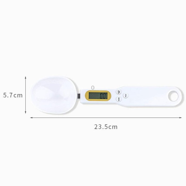ABS Electronic Measuring Spoon Spoon Weighing Measuring Tool, Specification: 500g/0.1g, Colour: White