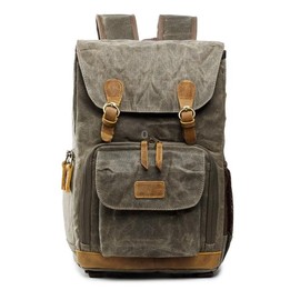 Batik Canvas Waterproof Photography Bag Outdoor Wear-resistant Large Camera Photo Backpack Men for Nikon / Canon / Sony / Fujifi