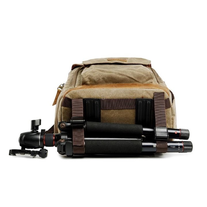 Batik Canvas Waterproof Photography Bag Outdoor Wear-resistant Large Camera Photo Backpack Men for Nikon / Canon / Sony / Fujifi