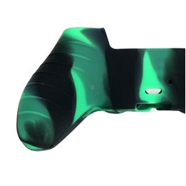 2 PCS Silicone Handle Protector Non-Slip Game Handle Cover For PS5(Dark Green)