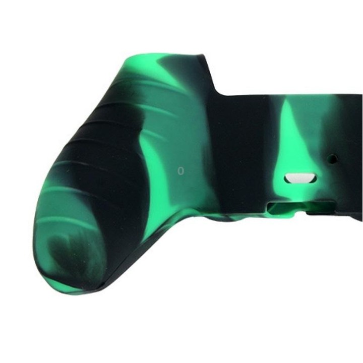 2 PCS Silicone Handle Protector Non-Slip Game Handle Cover For PS5(Dark Green)