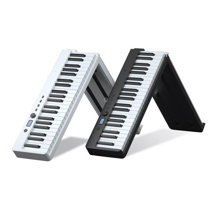 Wersi 88-Key Foldable Portable Electronic Piano Keyboard For Beginners Practice Piano, USB(Black)