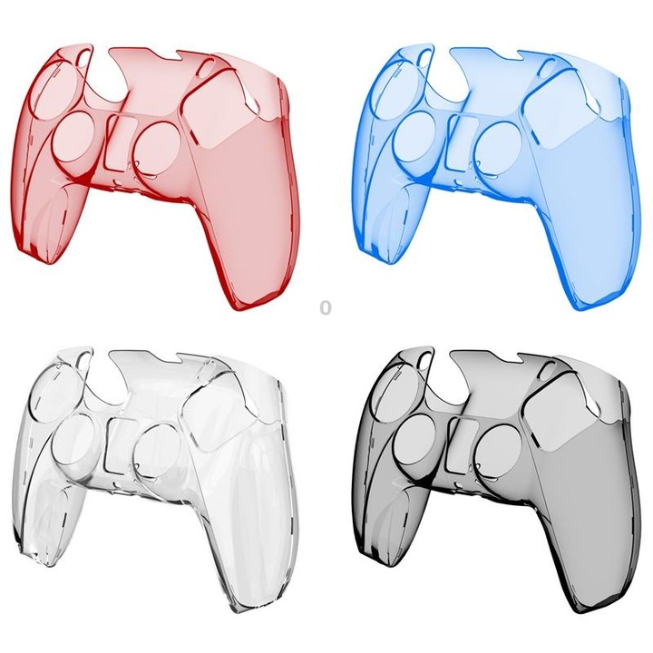 KJH PS5-002 Game Controller Crystal Shell Wireless Controller Protective Shell Cover PC Transparent Protective Hard Shell For PS