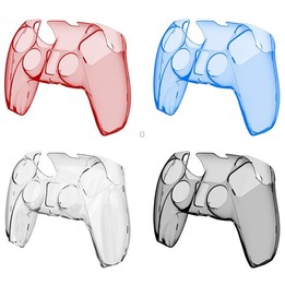 KJH PS5-002 Game Controller Crystal Shell Wireless Controller Protective Shell Cover PC Transparent Protective Hard Shell For PS