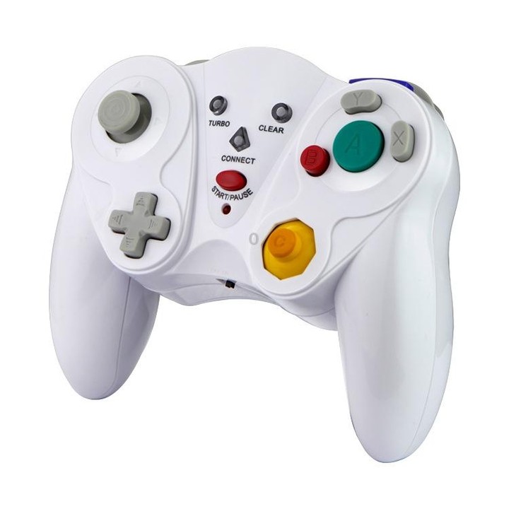 HY-5201 2.4HGz Wireless Gamepad For Nintendo NGC, Color of the product: White