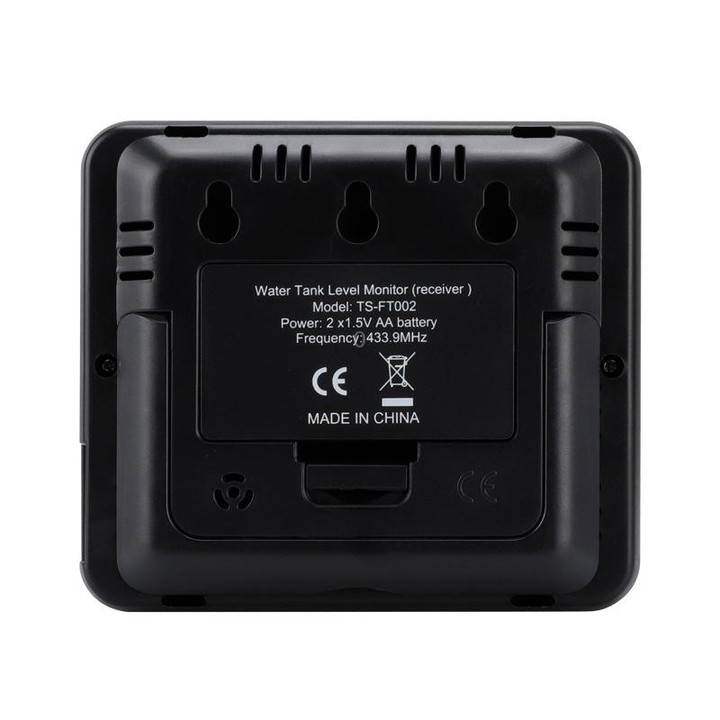 TS-FT002 Multifunctional Ultrasonic Electronic Water Tank Level Gauge With Indoor Temperature Thermometer Clock Display Water Le