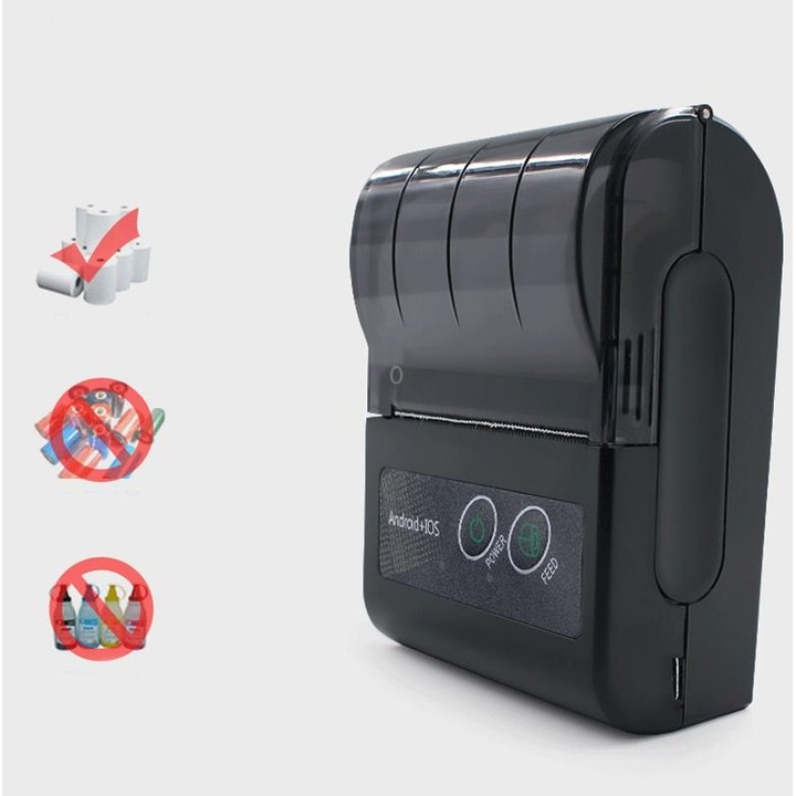58HB6 Portable Bluetooth Thermal Printer Label Takeaway Receipt Machine, Supports Multi-Language & Symbol/Picture Printing, Mode