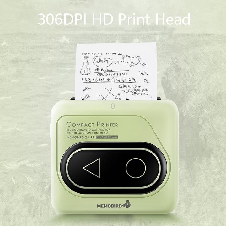 Memobird G4 Handheld Home Student Search Question Graffiti Notes Portable Bluetooth Thermal Printer(Peach Powder)